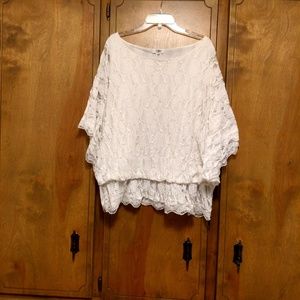 Lacy white blouse